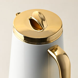 Dallaty Eve set of 2 steel vacuum flask white & gold