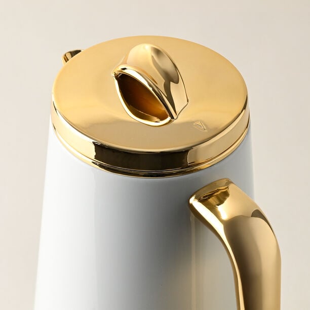 Dallaty Eve set of 2 steel vacuum flask white & gold image number 3
