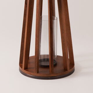 Homez wood and metal lantern 31*31*54cm
