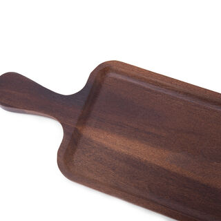 Alberto Acacia Serving Tray W/Handle L:40 * W:14 Cm