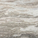 هومز طاولة قهوة بقاعدة معدنية وسطح من الرخام، 50*60*38سم image number 2