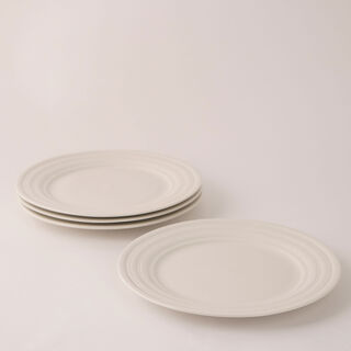 La Mesa embossed porcelain pack of 4 pcs dinner plate