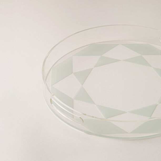 Dallaty Acrylic Serving Plate Taibah Collection 40*40*5Cm image number 2