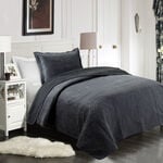 2 Pieces Cotton Embroidered Twin Bed Set image number 0