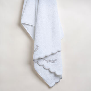 100% Cotton Flower Edge Embroidered Border Bath Towel 70*140 cm