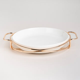 11" Round Plate With Stand