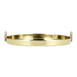 Gold serving tray 36*36*6.5 cm