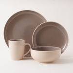 La Mesa 16pcs stoneware dinner set, beige image number 0