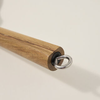 Alberto Non Stick Pancake Pan With Wood Handle Black