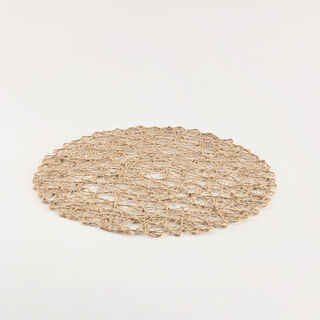 لا ميسا مفرش أطباق جوت 38سم، بيج