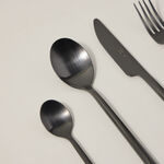 La Mesa matt black stainless steel cutlery set 16 pc image number 1