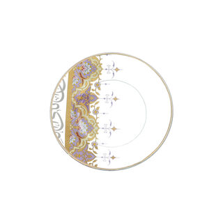 La Mesa white bone porcelain/glass 4 pc side plate