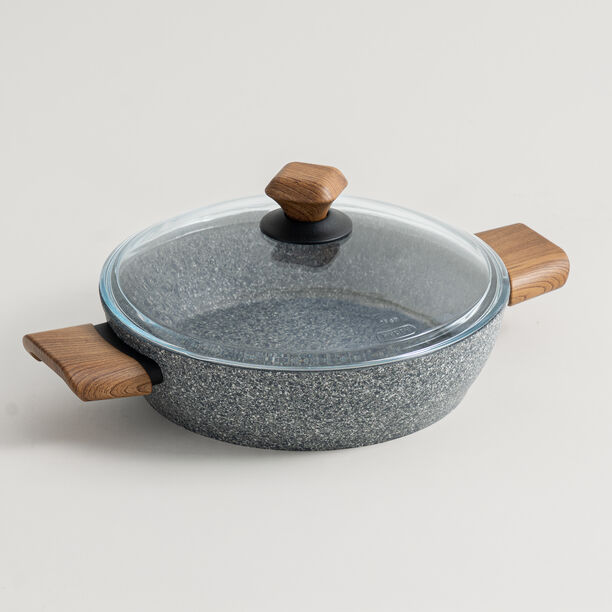 Alberto aluminium 9pcs cookware set, grainstone grey image number 6