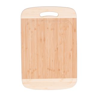 Bamboo Cutting Board With Juice Grooved Borders 