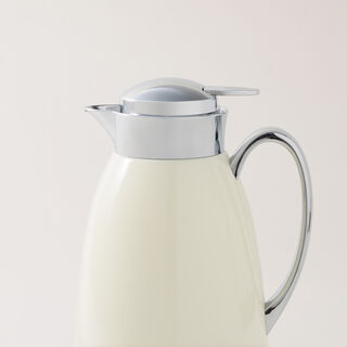 دلتي دلة شاي أو قهوة حافظة للحرارة ستيل باللون البيج