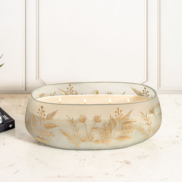 Glass Jar Candle With Fragrance Songs Of Musk And Oud Fragrance 13.3*12.7 image number 1