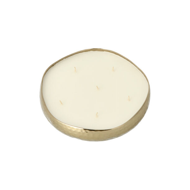 Candle Tray Hammered Gold image number 3