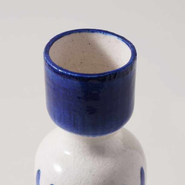 Homez Ceramic Blue And White Vase 9*9*34.5Cm image number 3