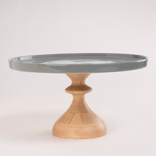 Footed Cake Stand Calligraphy