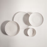 la mesa glaze cream white porcelain 16 Pcs dinner set image number 1