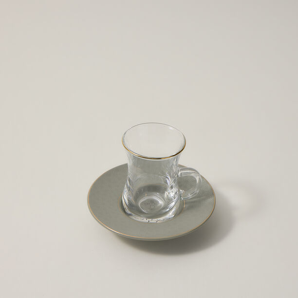 Zukhroof 28Pc Porcelain Tc Set Thumanya Green Serve 6 image number 2