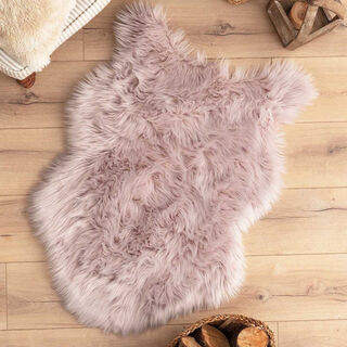 سجادة فرو صناعى لون بنفسجى