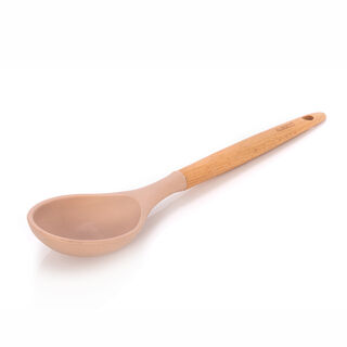 Alberto Silicone Cooking Spoon With Wooden Handle Blue