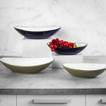 Rio Oval Bowl 2 Pieces Set Green Glaze image number 5