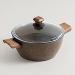 Alberto aluminium 7pcs cookware set, brownstone image number 4