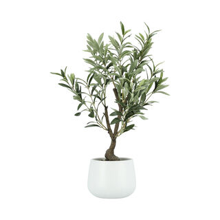 Aritificial olive plant in a Ceramic pot 35.56*35.56*58.42 cm