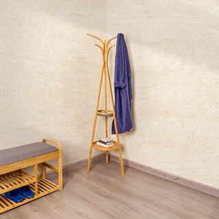 Bamboo Coat Stand 