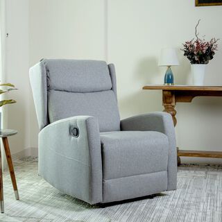 Verona manual recliner chair from Home Canvas, light grey