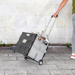 Folding Cart Black And Grey image number 0
