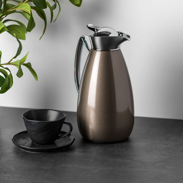 Dallety Steel Flask Italian Brown/Chrome 1 Liter image number 5