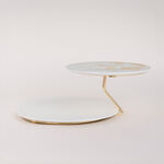 لا ميسا حامل كيك أخضر بورسلان بدورين image number 3