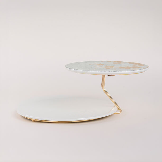 لا ميسا حامل كيك أخضر بورسلان بدورين image number 3