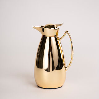 Dallaty full gold steel vacuum flask with gold mic 1L