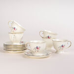 La Mesa 12 Pieces Tea Cup And Saucers \ Ivory image number 4