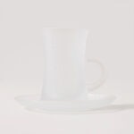 Dallaty tea set 18pcs glass grey line pattern image number 6