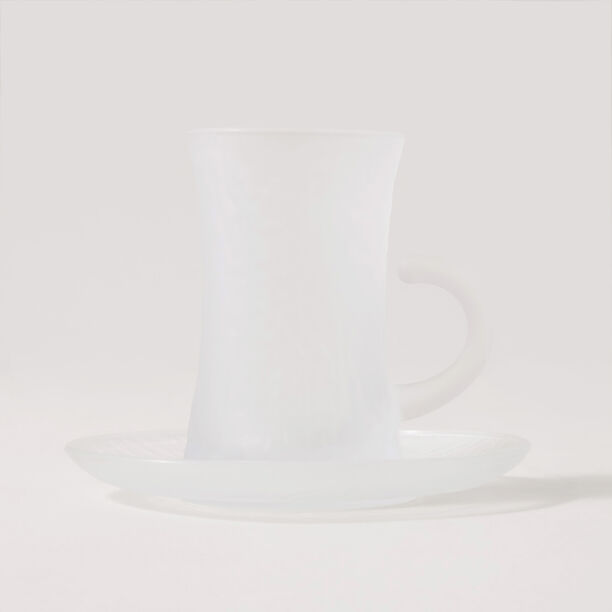 Dallaty tea set 18pcs glass grey line pattern image number 6