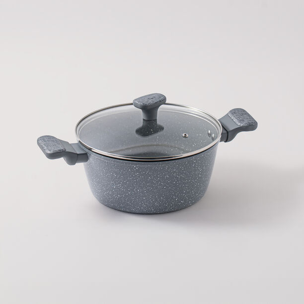 ألبرتو طقم قدور 7 قطع ألومنيوم، رمادي image number 2