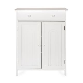 Wooden Cabinet Bathroom 2 Doors White
