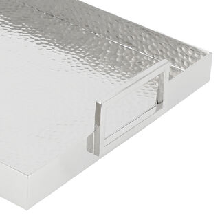 صينية تقديم مستطيلة مطلية نيكل 48*31*6.5 سم