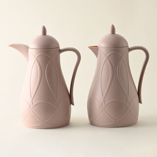 Dallaty pink plastic flask 1L 2 pcs