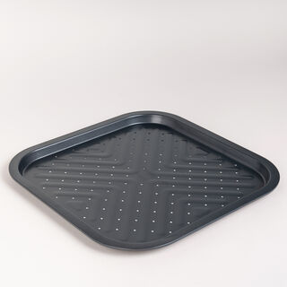 Betty Crocker Non Stick Square French Fries Tray, Grey Color 
