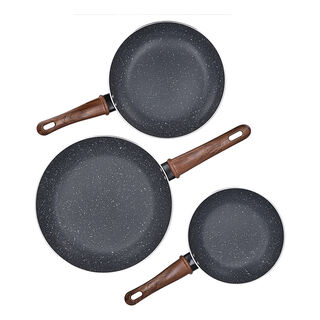 Alberto 3 piece green frypan set 20/24/28 cm