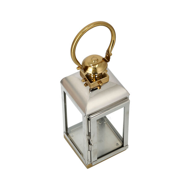 Lantern Stainless Steel Silver & Gold image number 2
