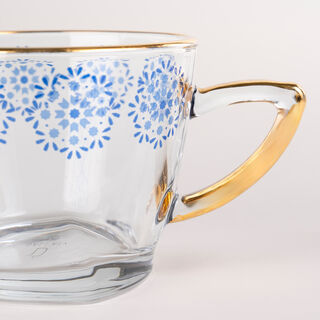 La Mesa Glass Tea Cup Set 12 Pieces