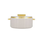 La Mesa matte lailac & gold plastic food warmer 4L image number 1