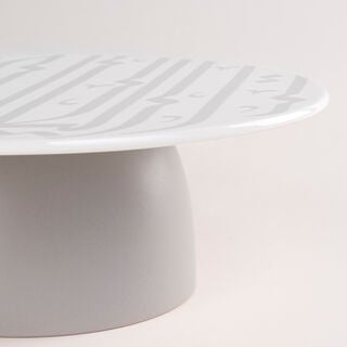 La Mesa grey/white porcelain 1 cake stand